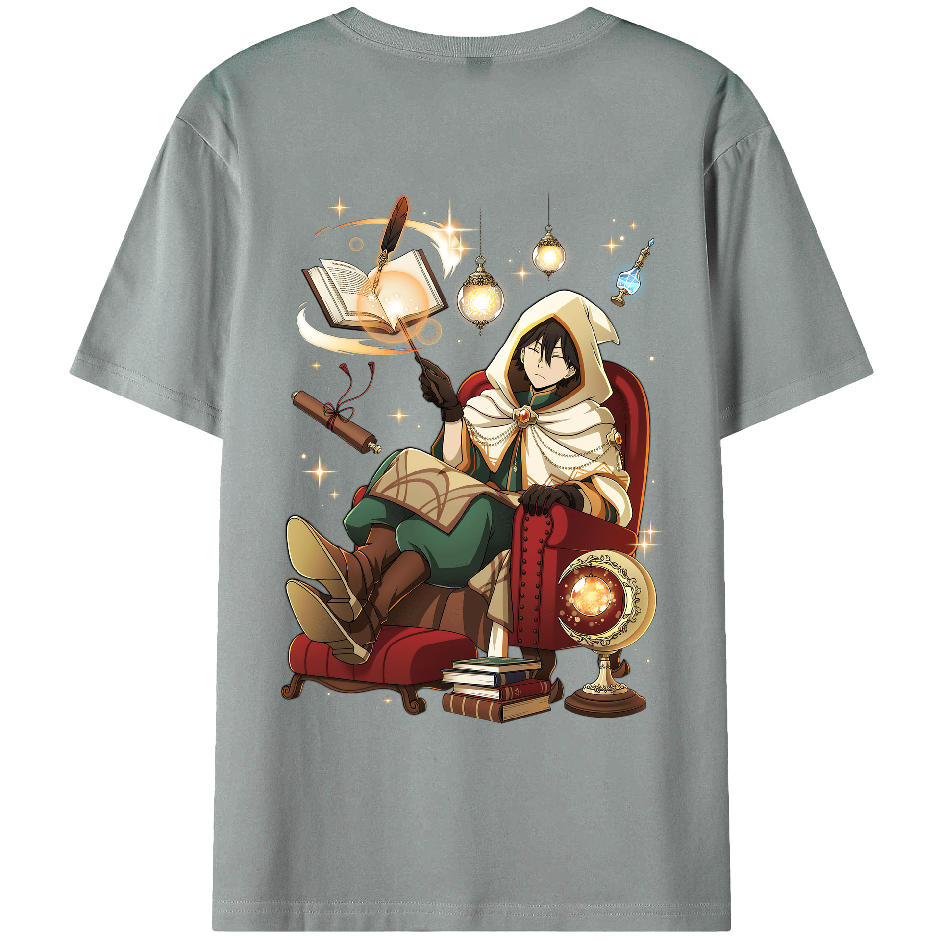 （画像用） 文豪ストレイドッグス Bungo Stray Dogs 綿100％ メンズ半袖Tシャツ（バックプリント） 通気性